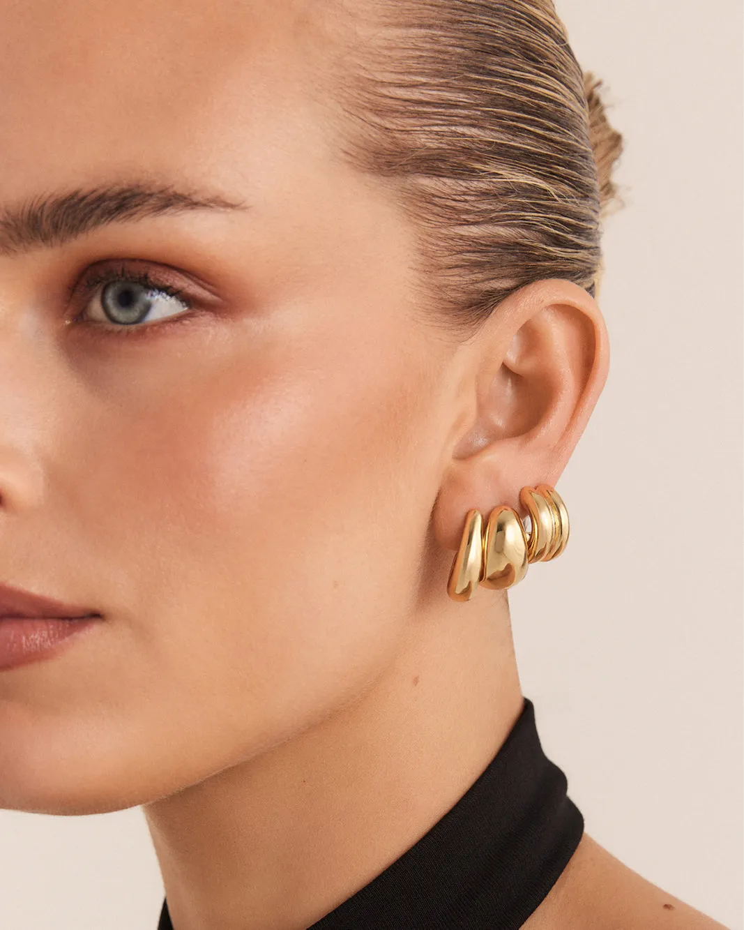 ZALI 3 PACK EARRINGS - GOLD PLATED 18K sold by Billini product image thumbnail 2