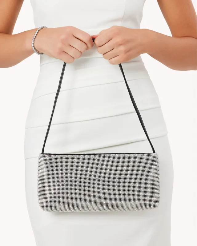 SOPHIA SHOULDER BAG - SILVER-DIAMANTE sold by Billini