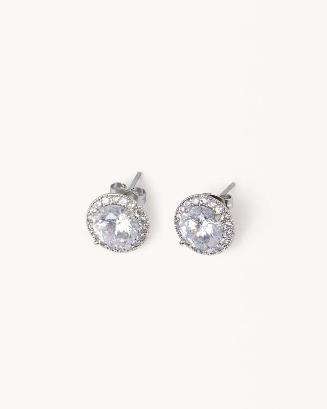 IMMY EARRINGS - SILVER-DIAMANTE sold by Billini product image thumbnail 4