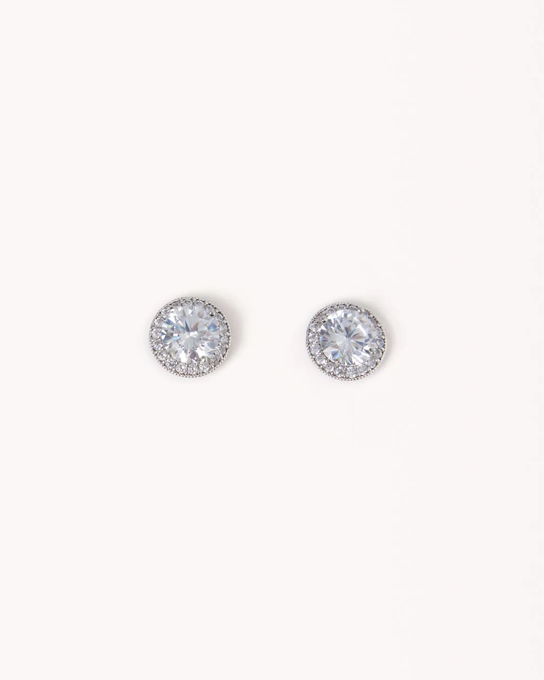 IMMY EARRINGS - SILVER-DIAMANTE sold by Billini