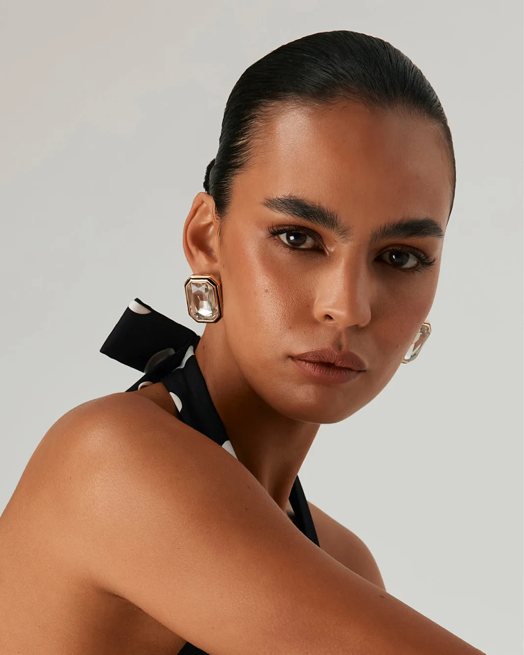 MARA EARRINGS - GOLD-DIAMANTE sold by Billini product image thumbnail 3