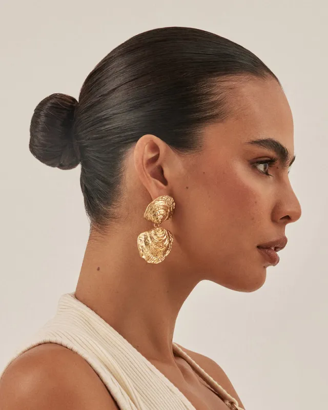 SERENA EARRINGS - GOLD sold by Billini