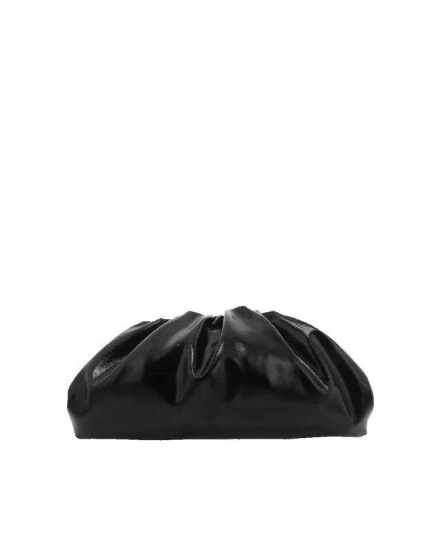 KYLA CLUTCH BAG - BLACK CRINKLE PATENT sold by Billini