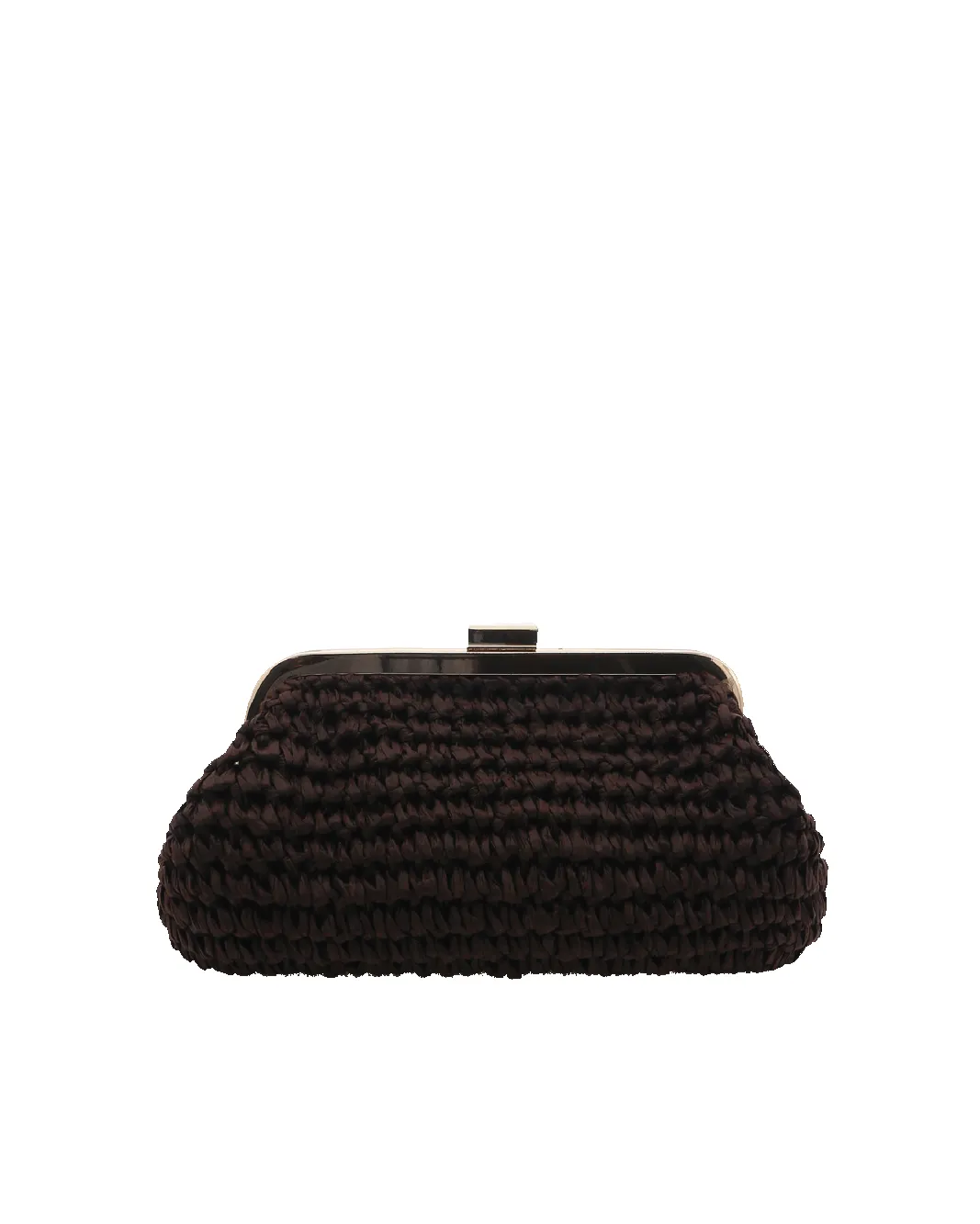 CAMILLE CLUTCH BAG - CHOCOLATE RAFFIA sold by Billini