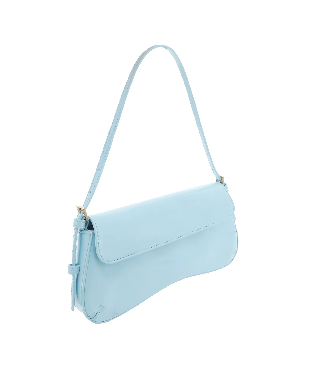 SABELLA SHOULDER BAG - SOFT BLUE PATENT-GOLD sold by Billini product image thumbnail 3