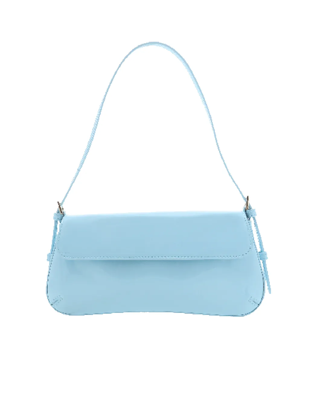 SABELLA SHOULDER BAG - SOFT BLUE PATENT-GOLD sold by Billini