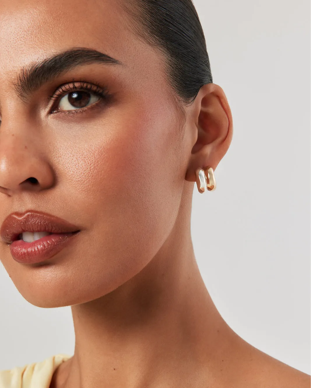 RIVER EARRINGS - GOLD-SILVER sold by Billini product image thumbnail 2