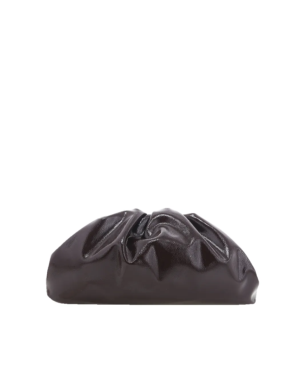 KYLA CLUTCH BAG - CHOCOLATE CRINKLE PATENT sold by Billini