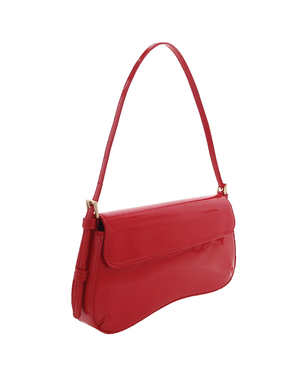 SABELLA SHOULDER BAG - CHILLI PATENT-GOLD sold by Billini product image thumbnail 4