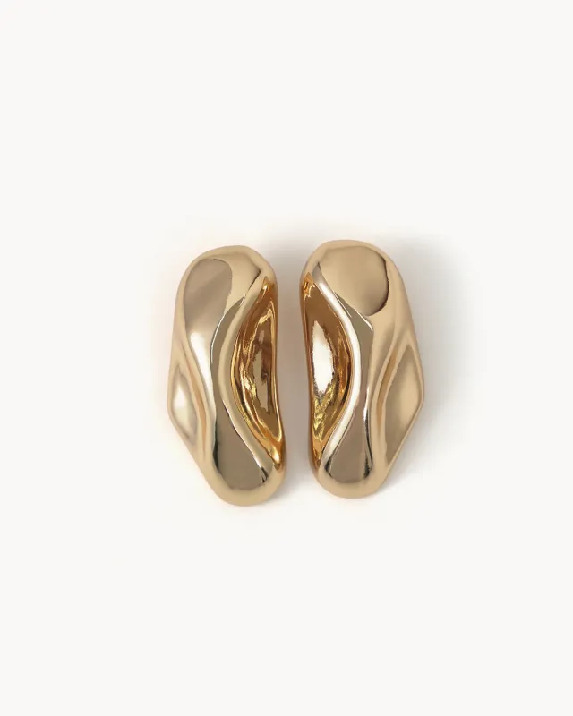 ELLY EARRING - GOLD sold by Billini