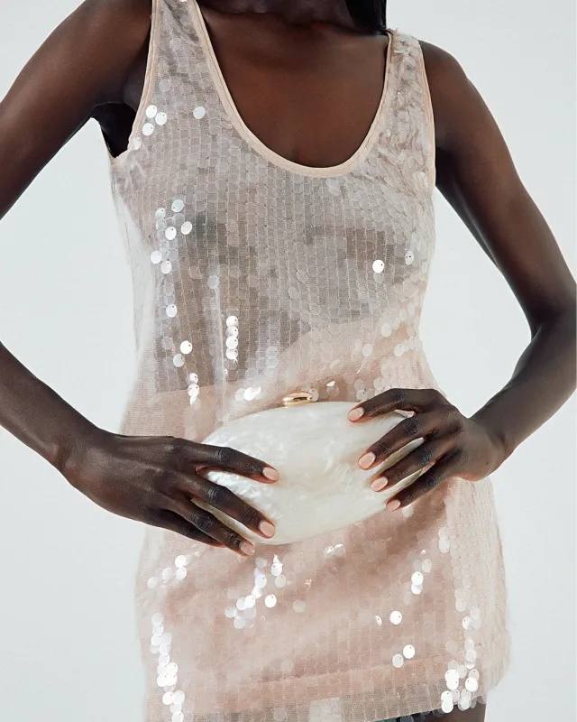 GENE CLUTCH BAG - IVORY sold by Billini