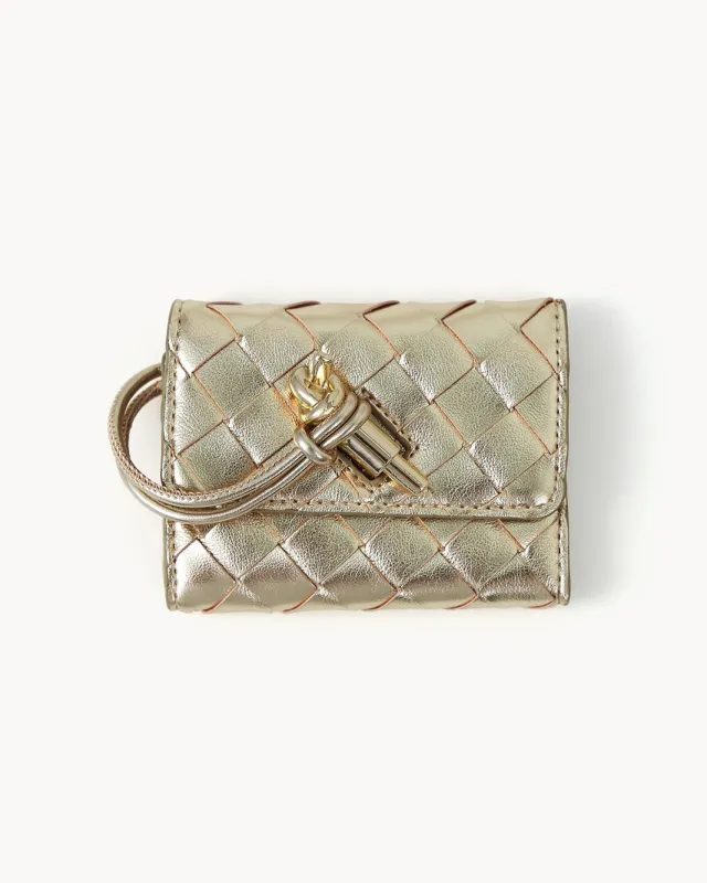 ALICE WALLET - GOLD METALLIC sold by Billini