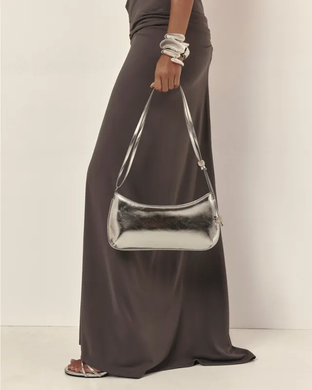 ROSABELLE SHOULDER BAG - SILVER METALLIC sold by Billini