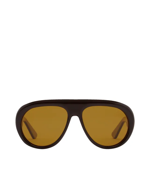 THE ROBINSON - DARK CACAO-TOFFEE made by Banbe Eyewear