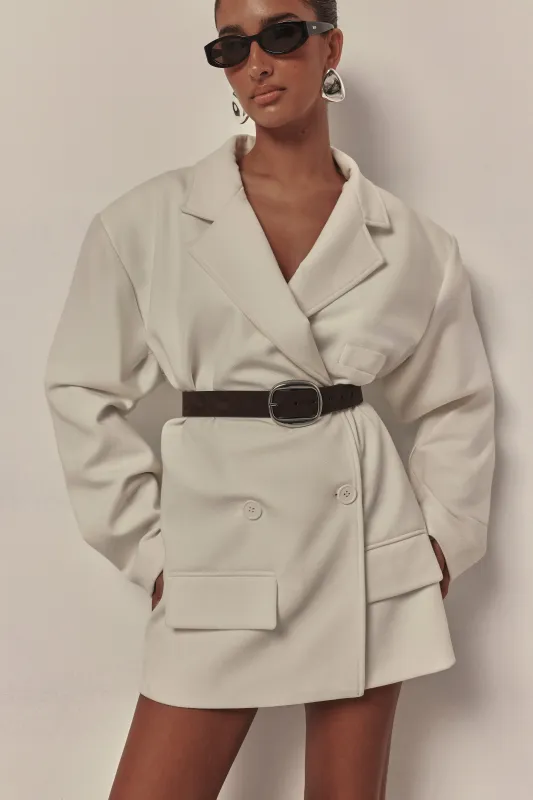 GEORGIANA BELT - DARK CACAO SUEDE-SILVER made by Billini