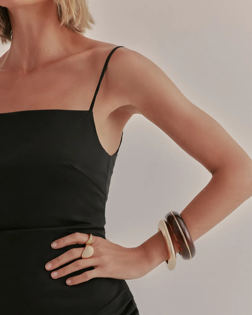 LOLA BANGLE PACK - GOLD-BROWN sold by Billini product image thumbnail 2