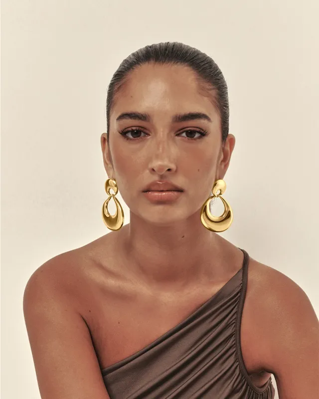 HAZEL EARRINGS - GOLD made by Billini
