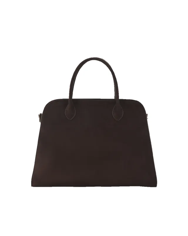 VALLEY HANDLE BAG - DARK CACAO SUEDE made by Billini