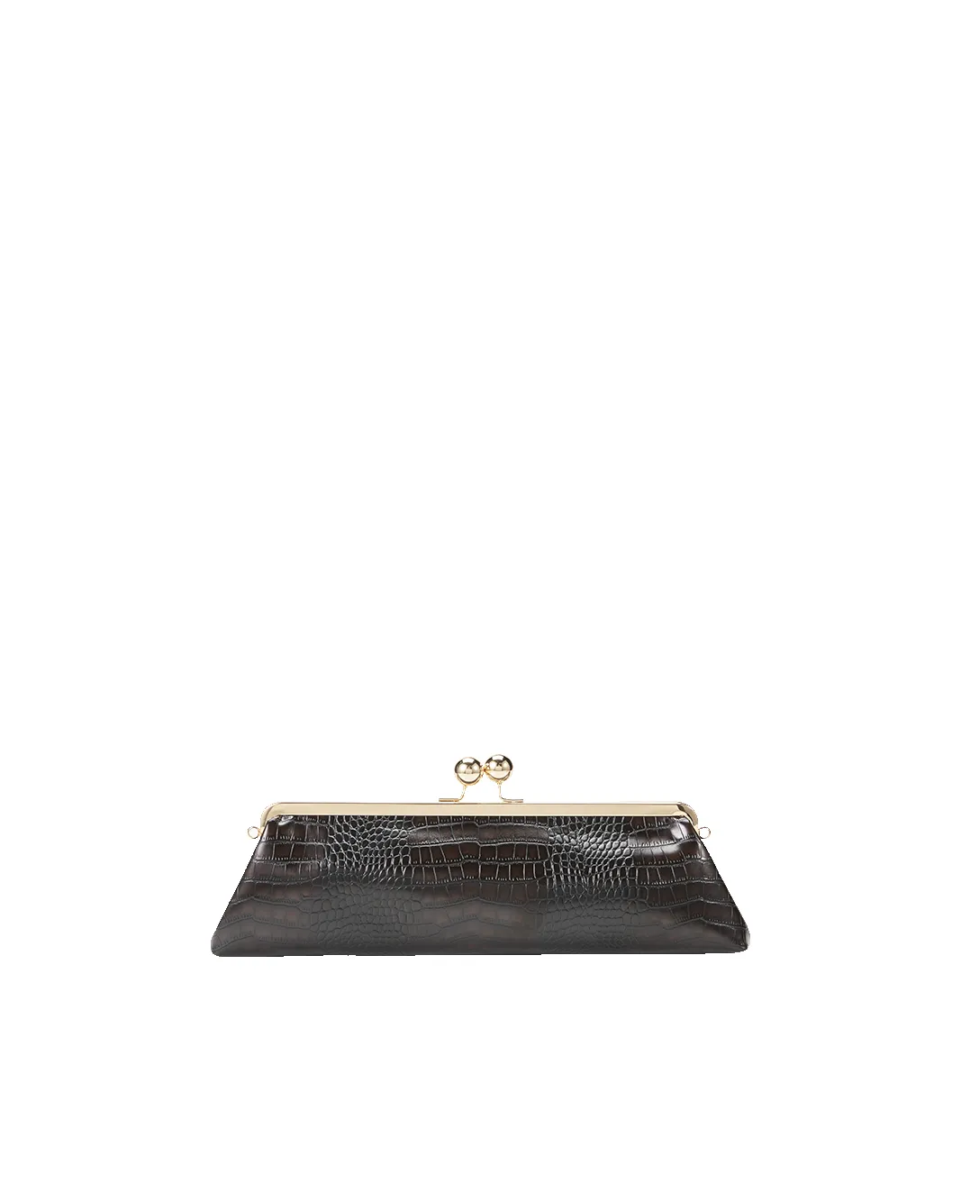 ABIGAIL CLUTCH BAG - DARK CACAO CROC sold by Billini product image thumbnail 5