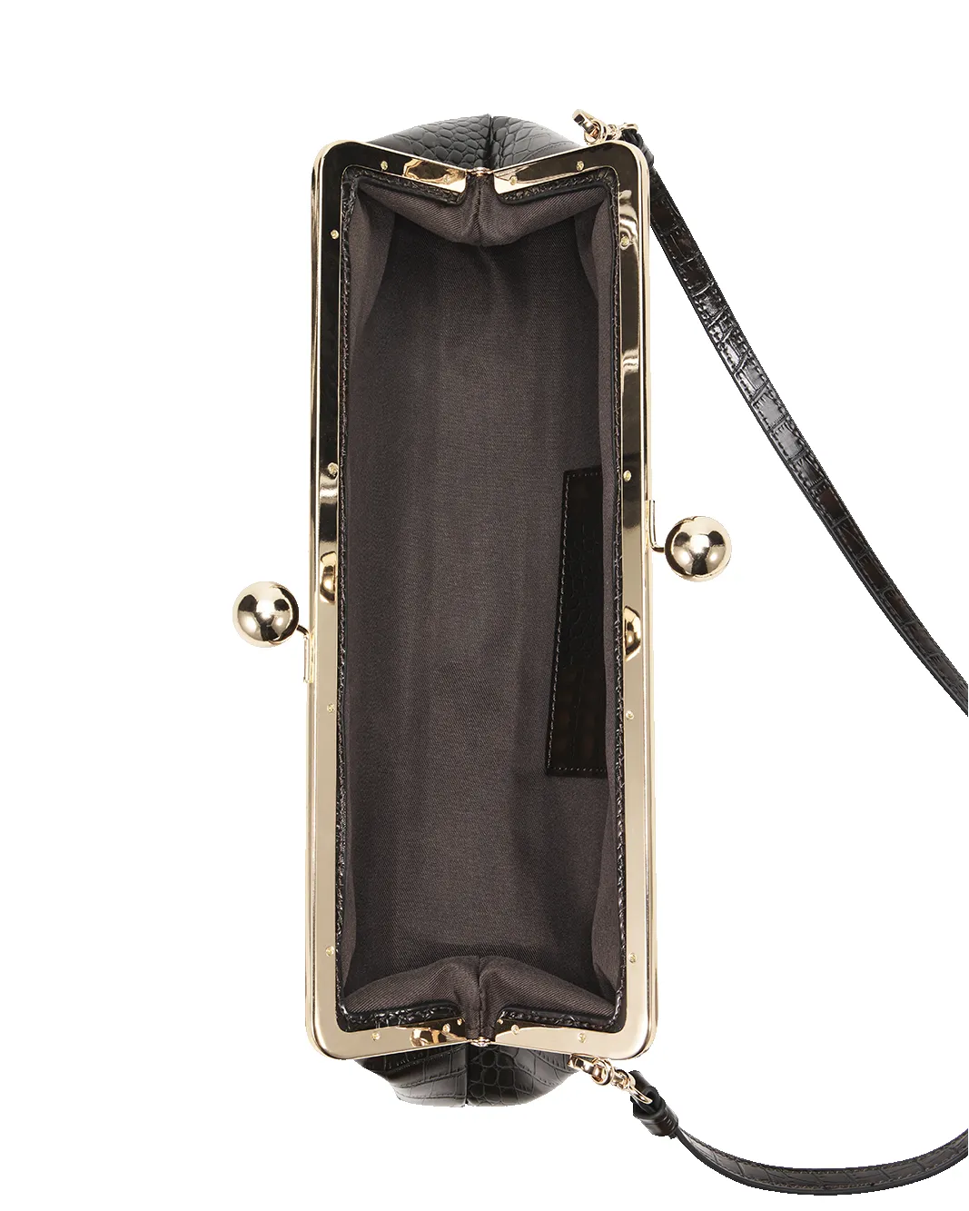 ABIGAIL CLUTCH BAG - DARK CACAO CROC sold by Billini product image thumbnail 4