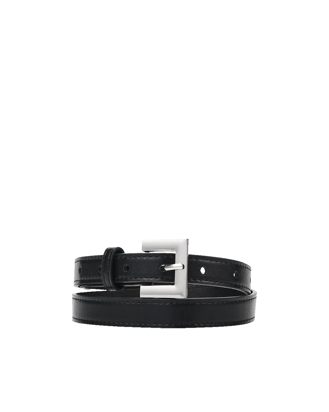 JORDAN BELT - BLACK-SILVER sold by Billini