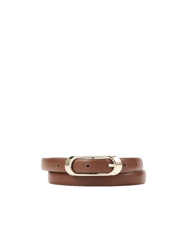 FLEUR BELT - TAN-GOLD made by Billini