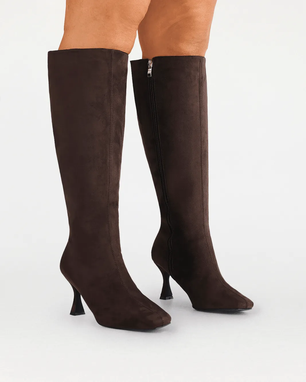 CORBIN EXTENDED CURVE - DARK CACAO SUEDE sold by Billini product image thumbnail 3