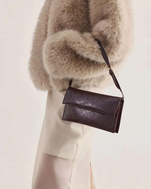 INDIE SHOULDER BAG - BORDEAUX SHINE made by Billini