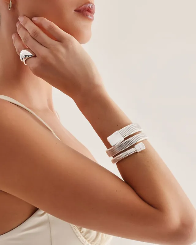 CHARLES BANGLE - SILVER made by Billini