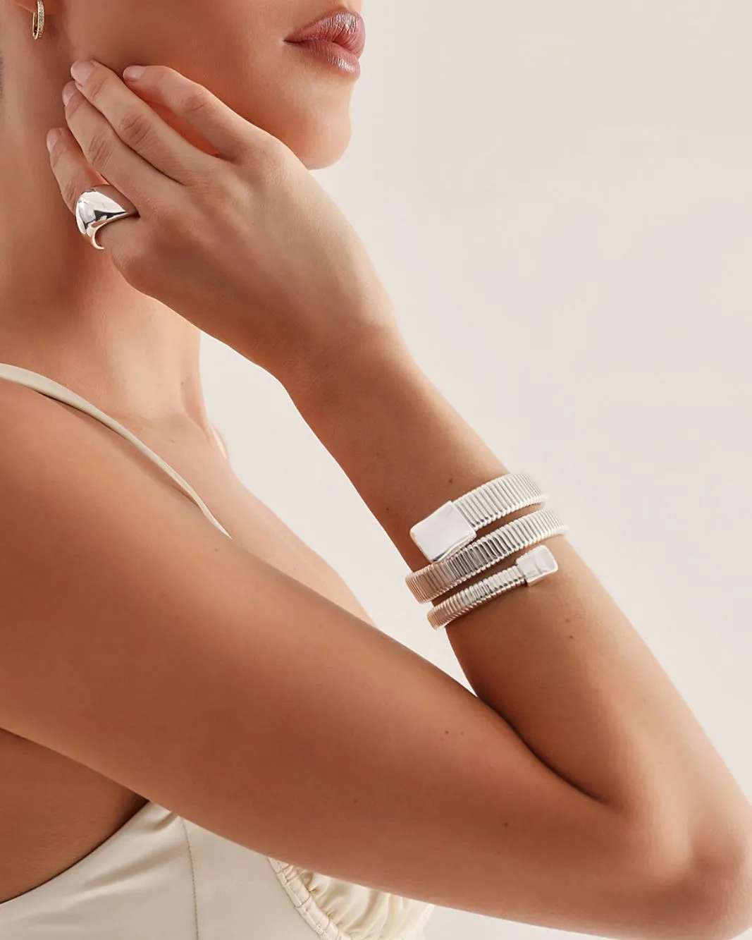 CHARLES BANGLE - SILVER sold by Billini