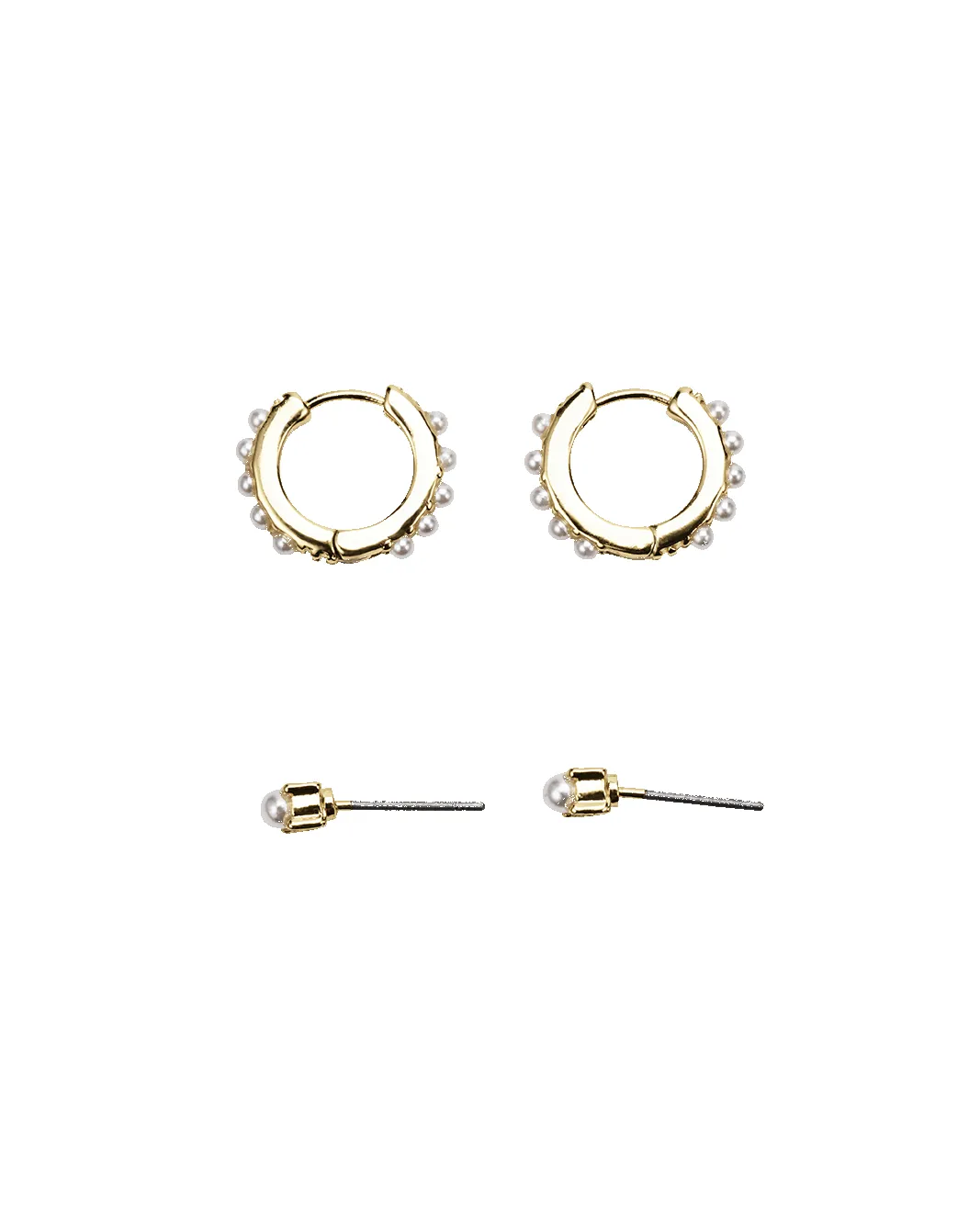 BESS EARRING 2 PK - GOLD PLATED 18K sold by Billini product image thumbnail 4