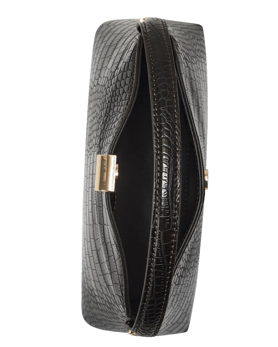 ANNALISE HANDLE BAG - DARK CACAO CROC sold by Billini product image thumbnail 4