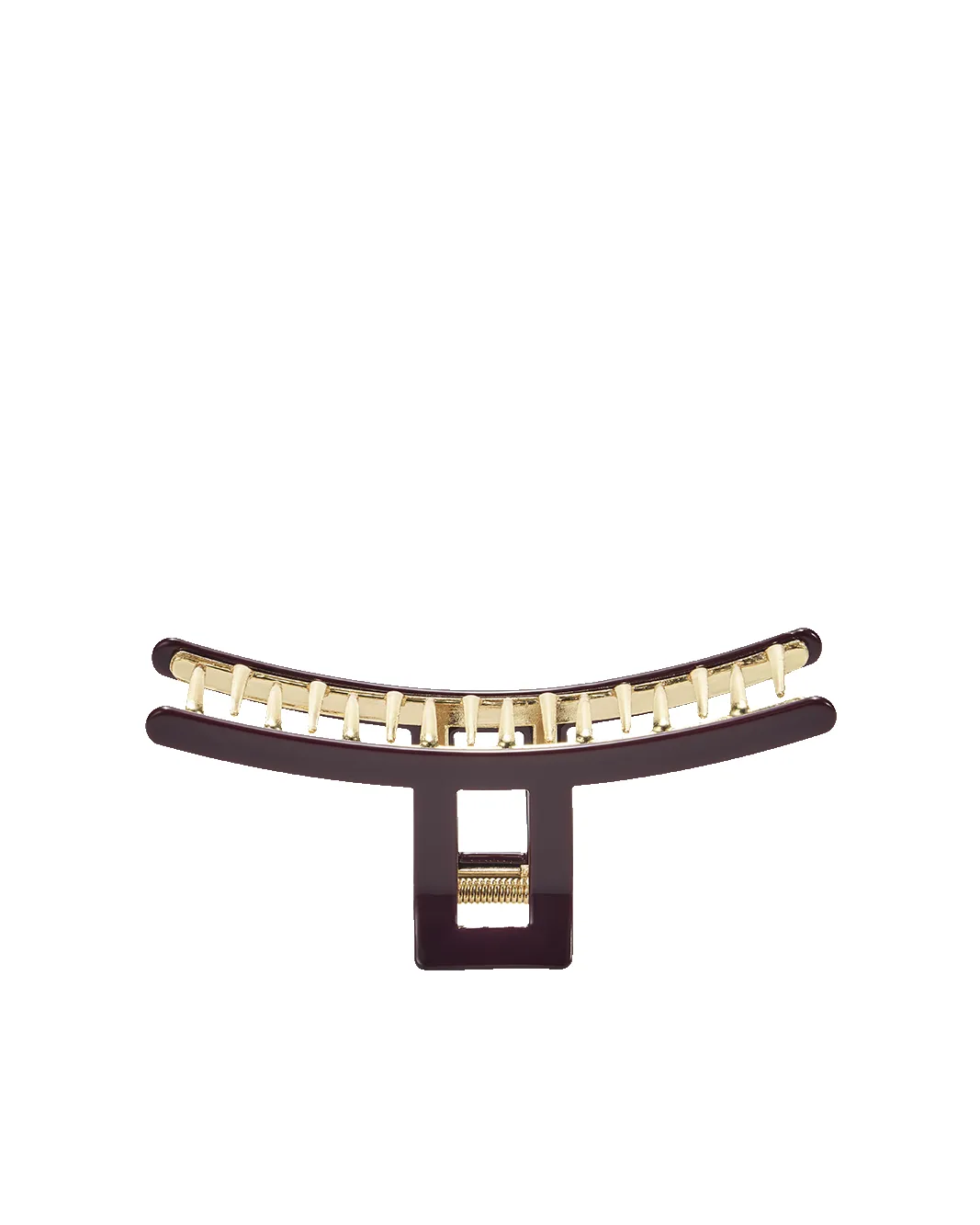 RESIN METAL CLAW CLIP - DARK CHERRY-GOLD sold by Billini