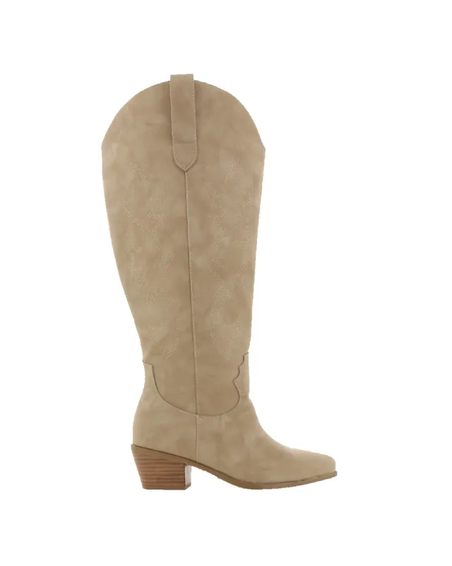 URSON EXTENDED CURVE - TAUPE NUBUCK sold by Billini