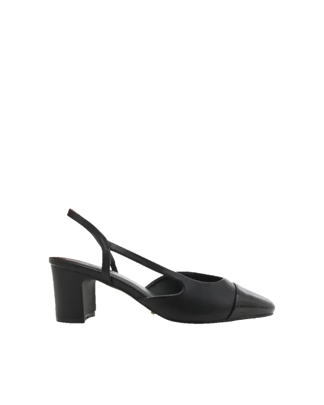 FINTRA - BLACK-BLACK PATENT sold by Billini