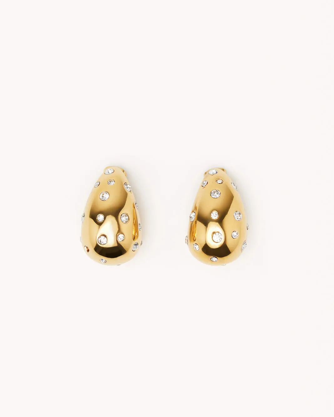 GIO EARRING - GOLD-SILVER DIAMANTE sold by Billini product image thumbnail 4