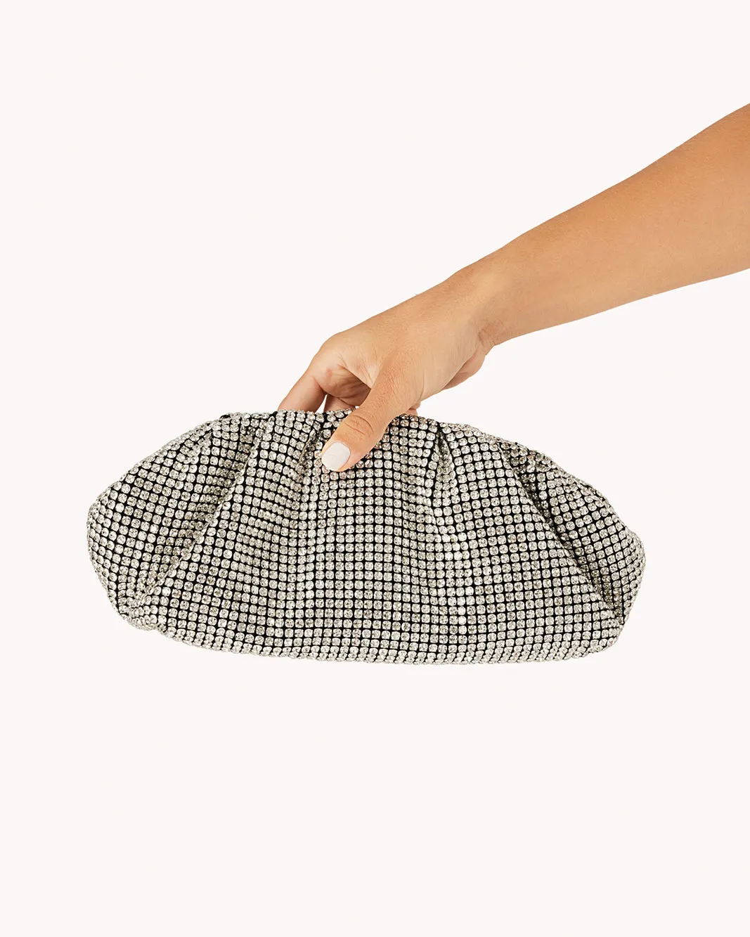 TRINITY CLUTCH BAG - SILVER DIAMANTE sold by Billini product image thumbnail 3