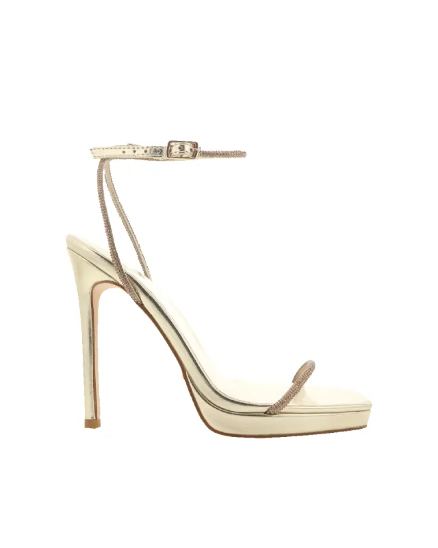EVELINA - GOLD METALLIC-DIAMANTE sold by Billini