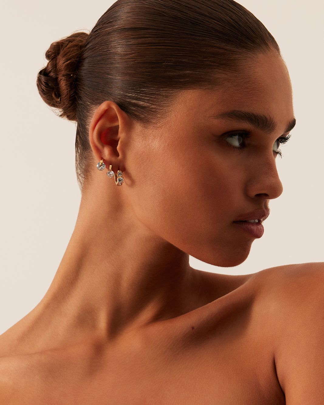 INDIGO EARRING 3 PACK - GOLD PLATED 18K-DIAMANTE sold by Billini product image thumbnail 4