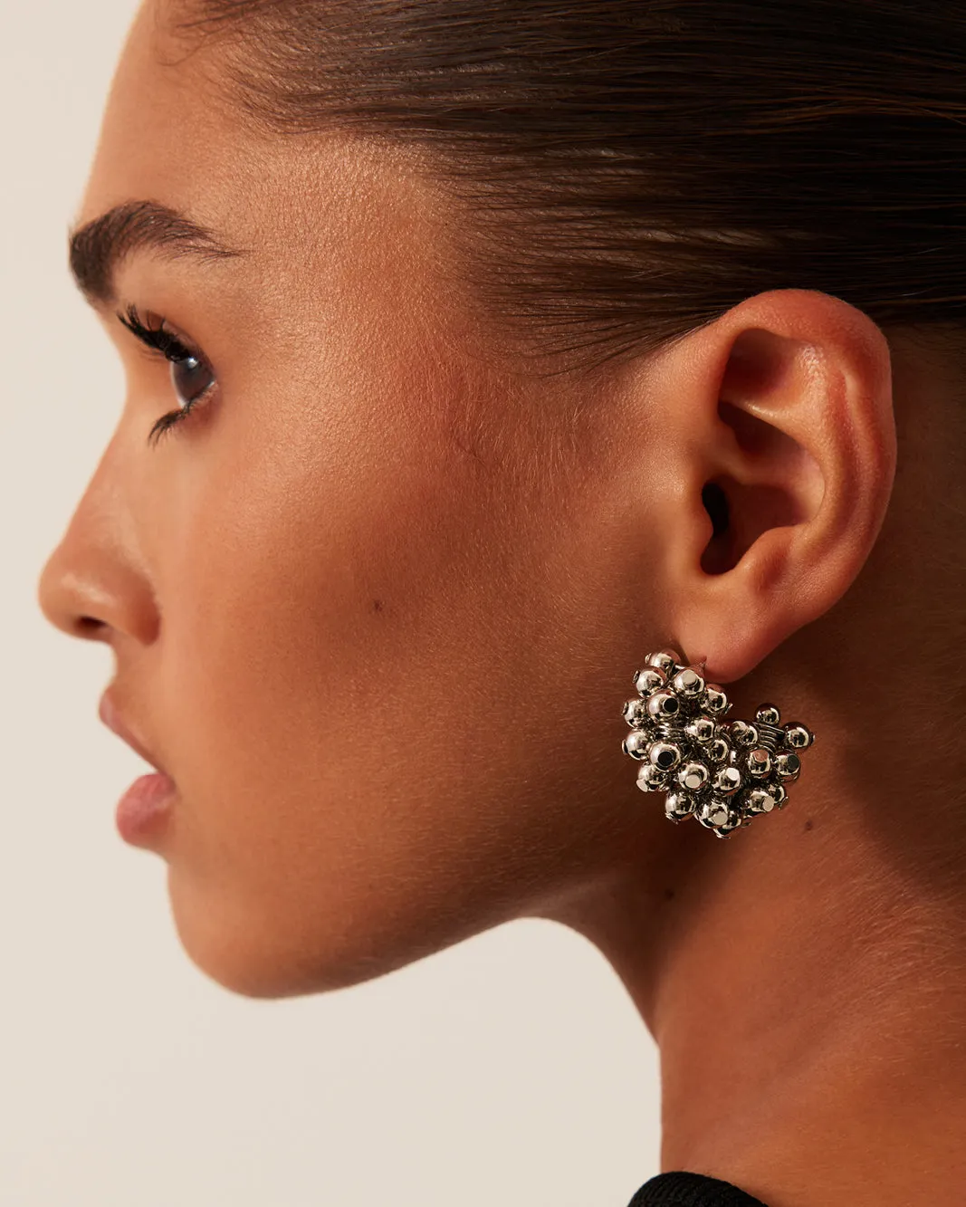 MAGDA EARRING - DARK SILVER sold by Billini