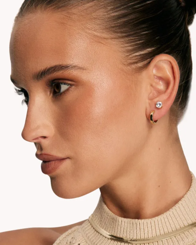 PAQ STUD EARRING 3 PACK - GOLD PLATED 18K-DIAMANTE sold by Billini