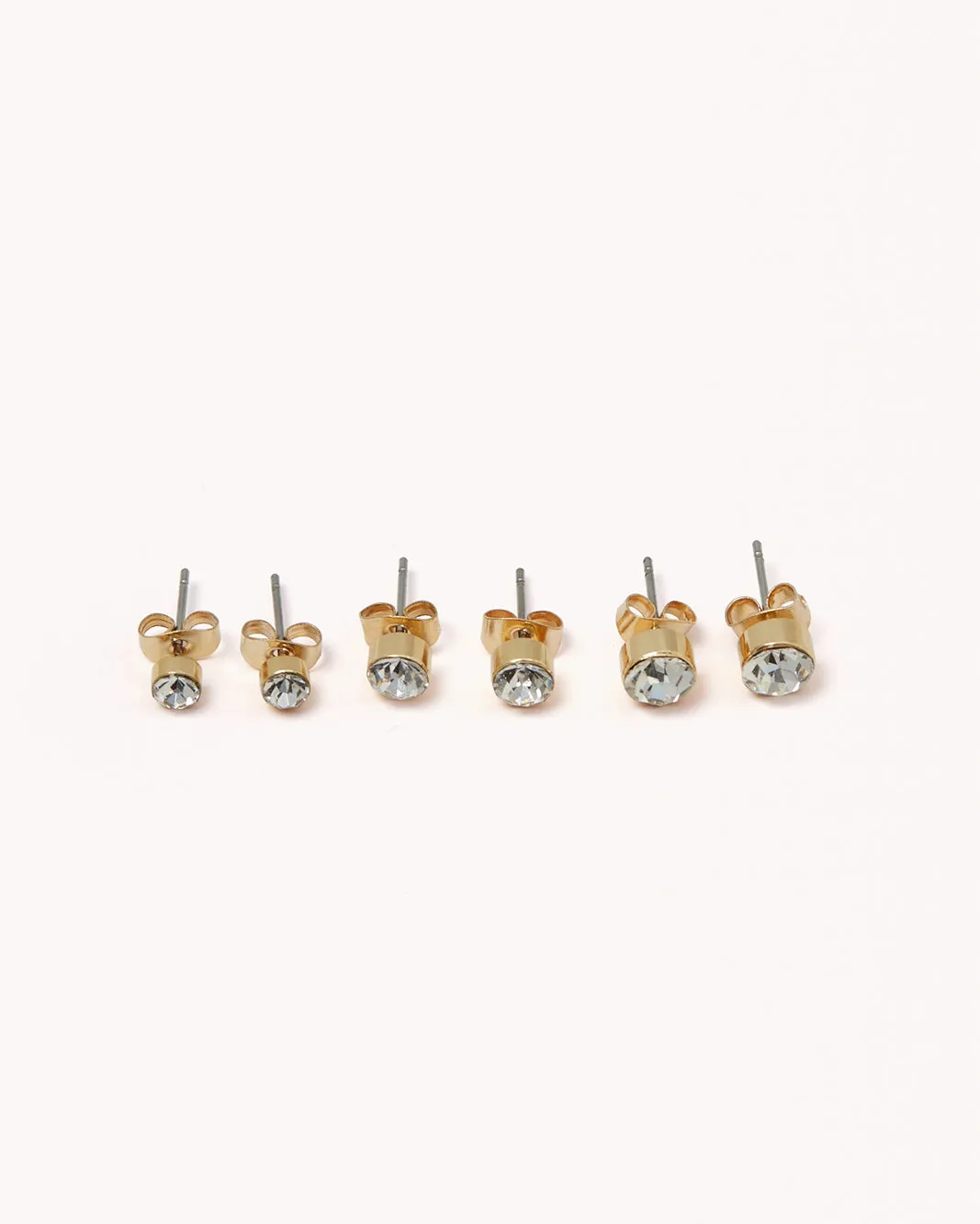 SIMMY STUD 6 PACK - GOLD-DIAMANTE sold by Billini product image thumbnail 4