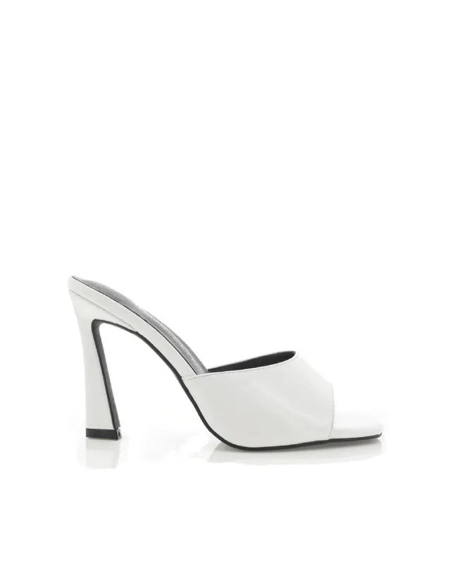THE STATEMENT MULE - WHITE PATENT sold by Billini