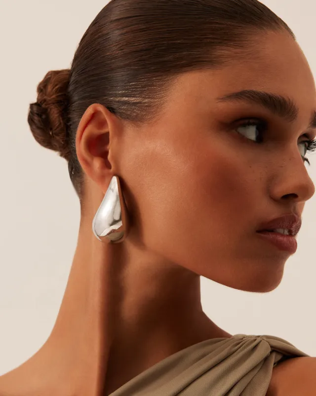 GERRY EARRING - DARK SILVER sold by Billini