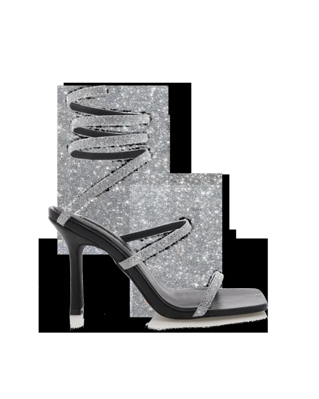 SIMI - SILVER GLITTER-BLACK sold by Billini