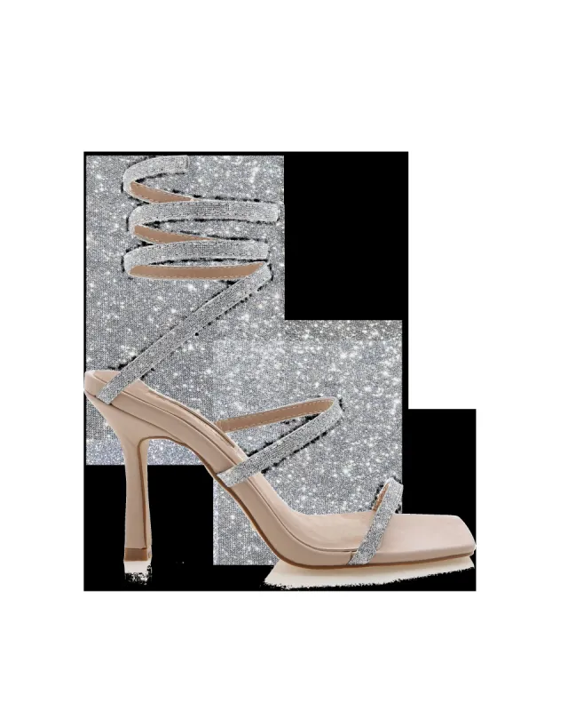 SIMI - SILVER GLITTER-NUDE sold by Billini