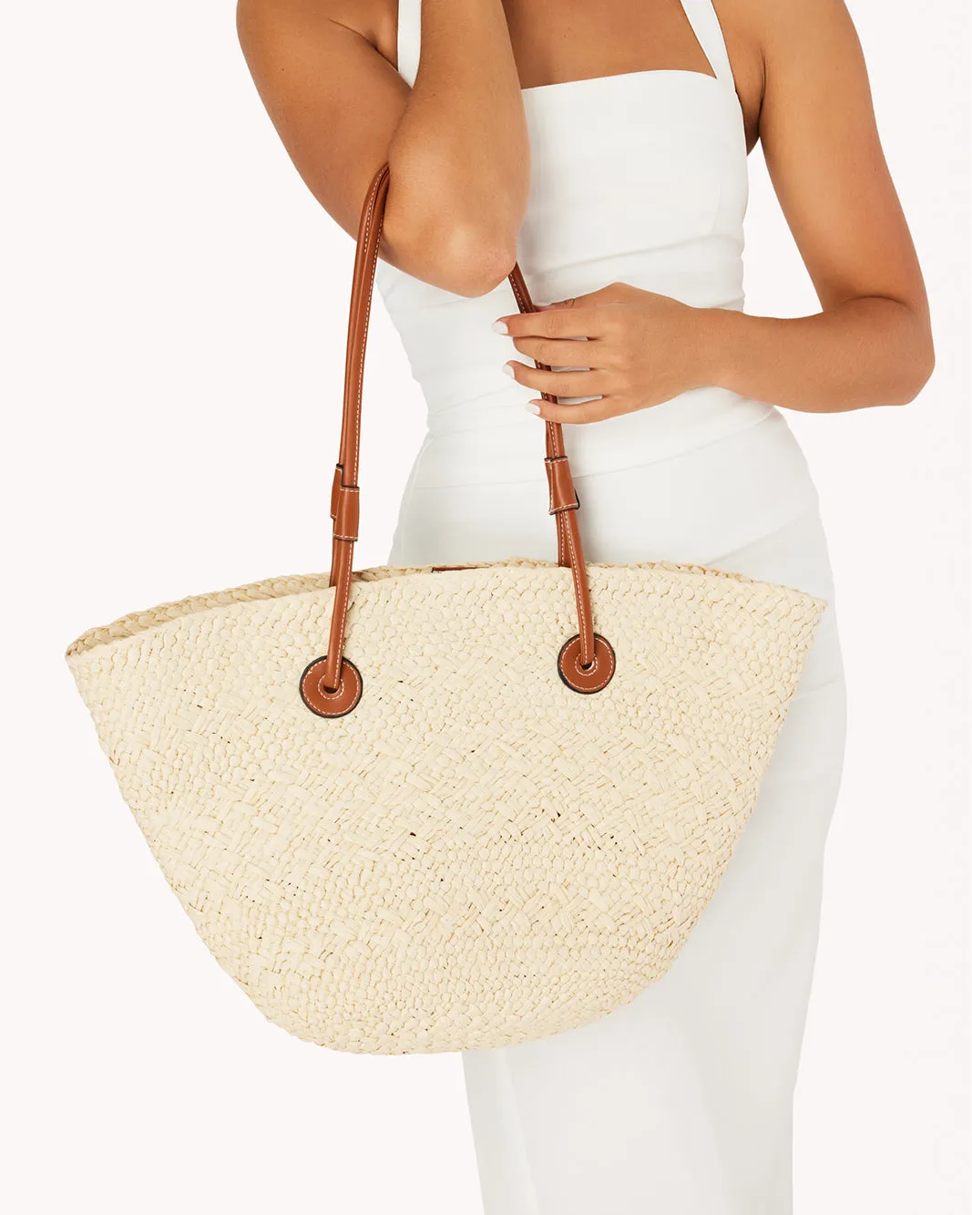 LAI TOTE BAG - NATURAL RAFFIA sold by Billini product image thumbnail 2