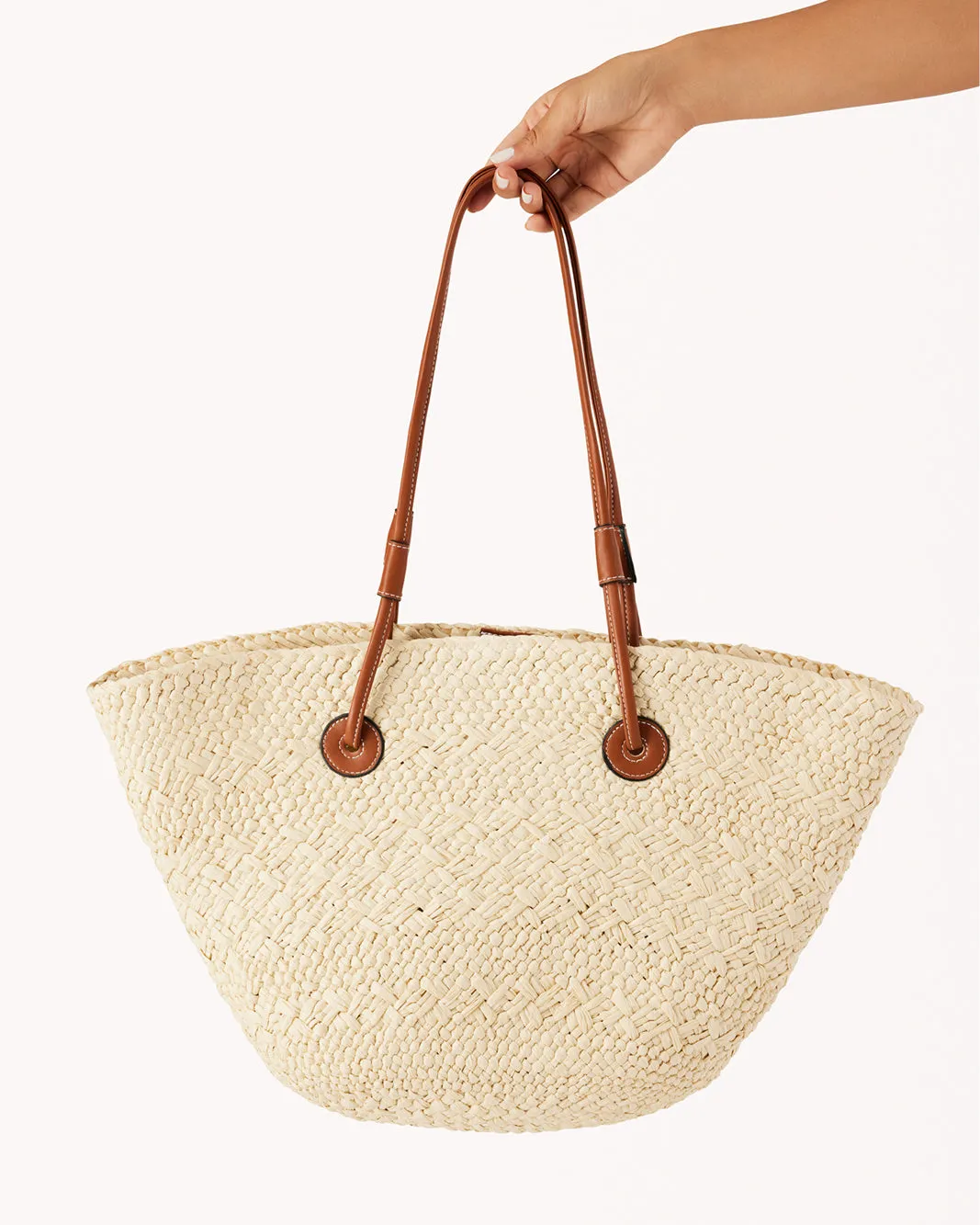LAI TOTE BAG - NATURAL RAFFIA sold by Billini