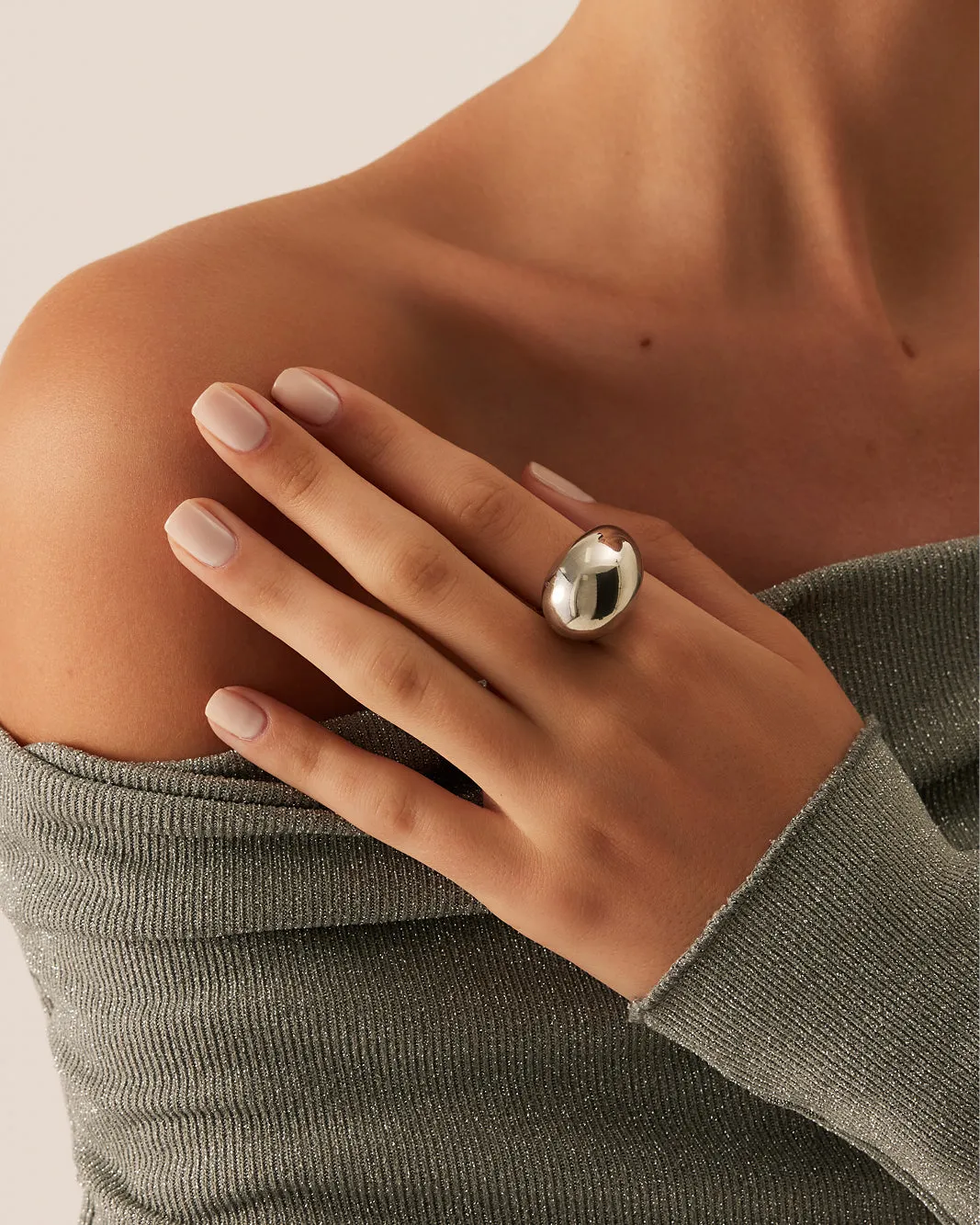 MACIE RING - DARK SILVER sold by Billini
