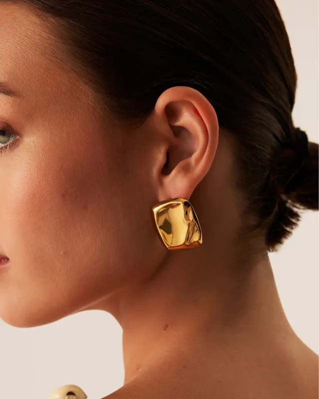 MARIGOLD EARRINGS - GOLD sold by Billini